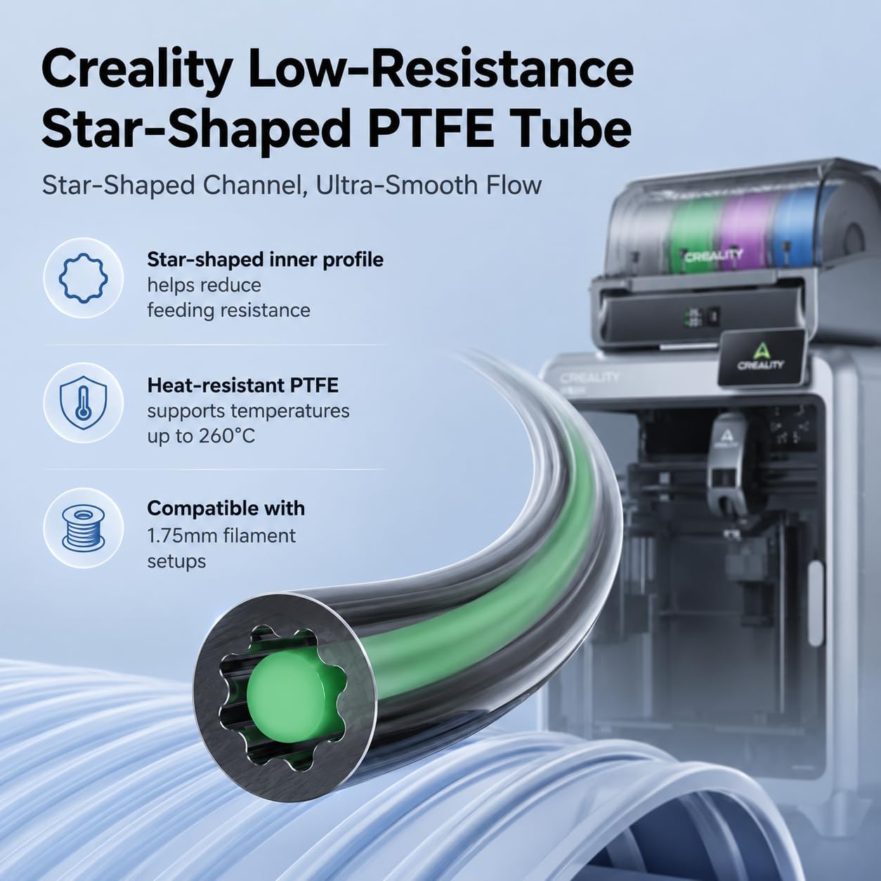 Creality Official PTFE Tube Lo - огляд і ціна Ptfe Tape Thread
