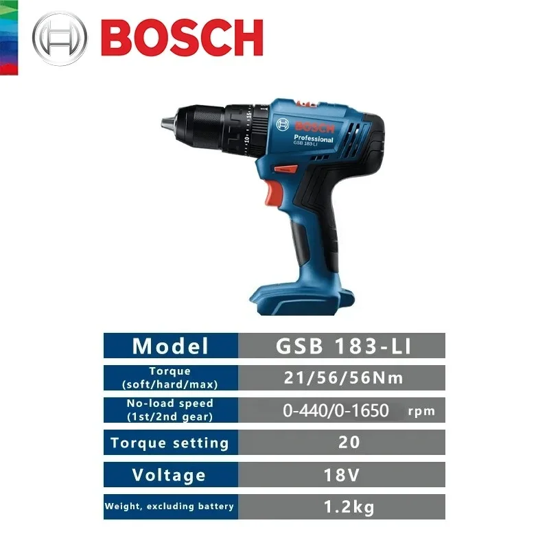Bosch GSB 183-LI 18V Brushless - огляд і ціна Bosch Drill Gsb 18V