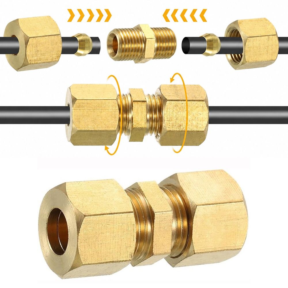 Brass Brass Compression Fittin - огляд і ціна Compression Fitting Brass