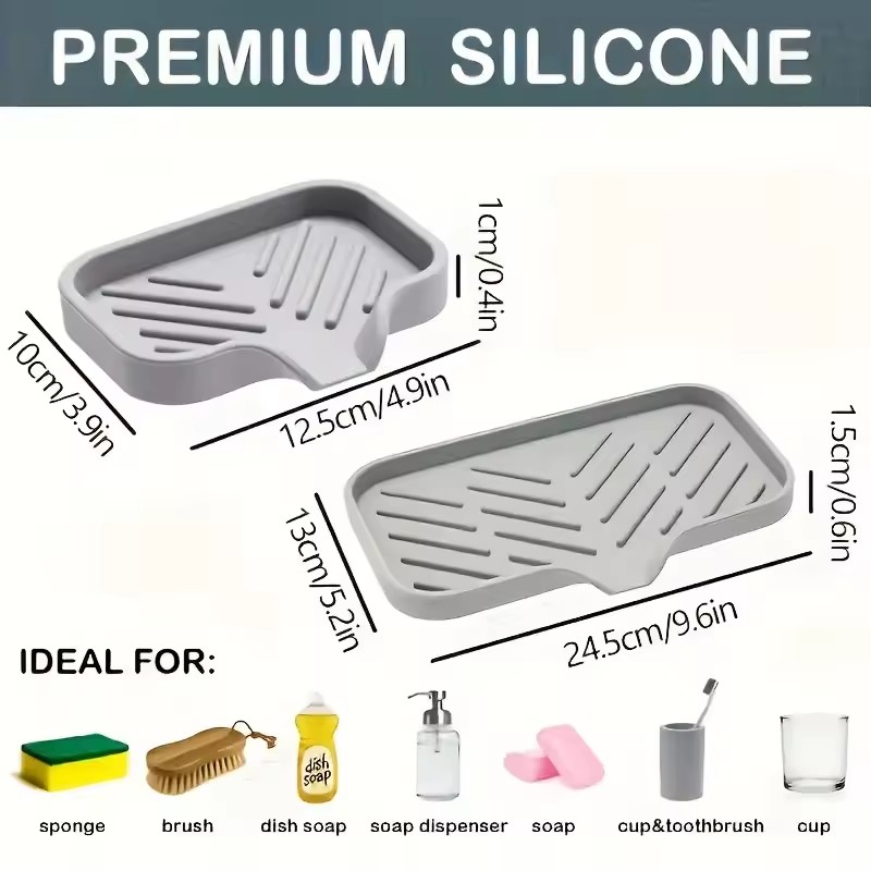 Silicone Faucet Pad Sink Tray  - огляд і ціна Silicone Tap Washer